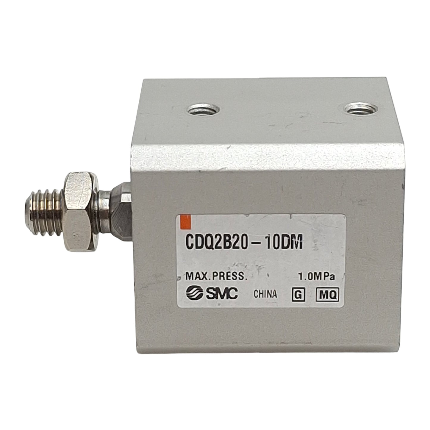 Used SMC CDQ2B20-10DM Compact Cylinder, ø20mm Bore, 10mm Stroke, M5, 1.0MPa