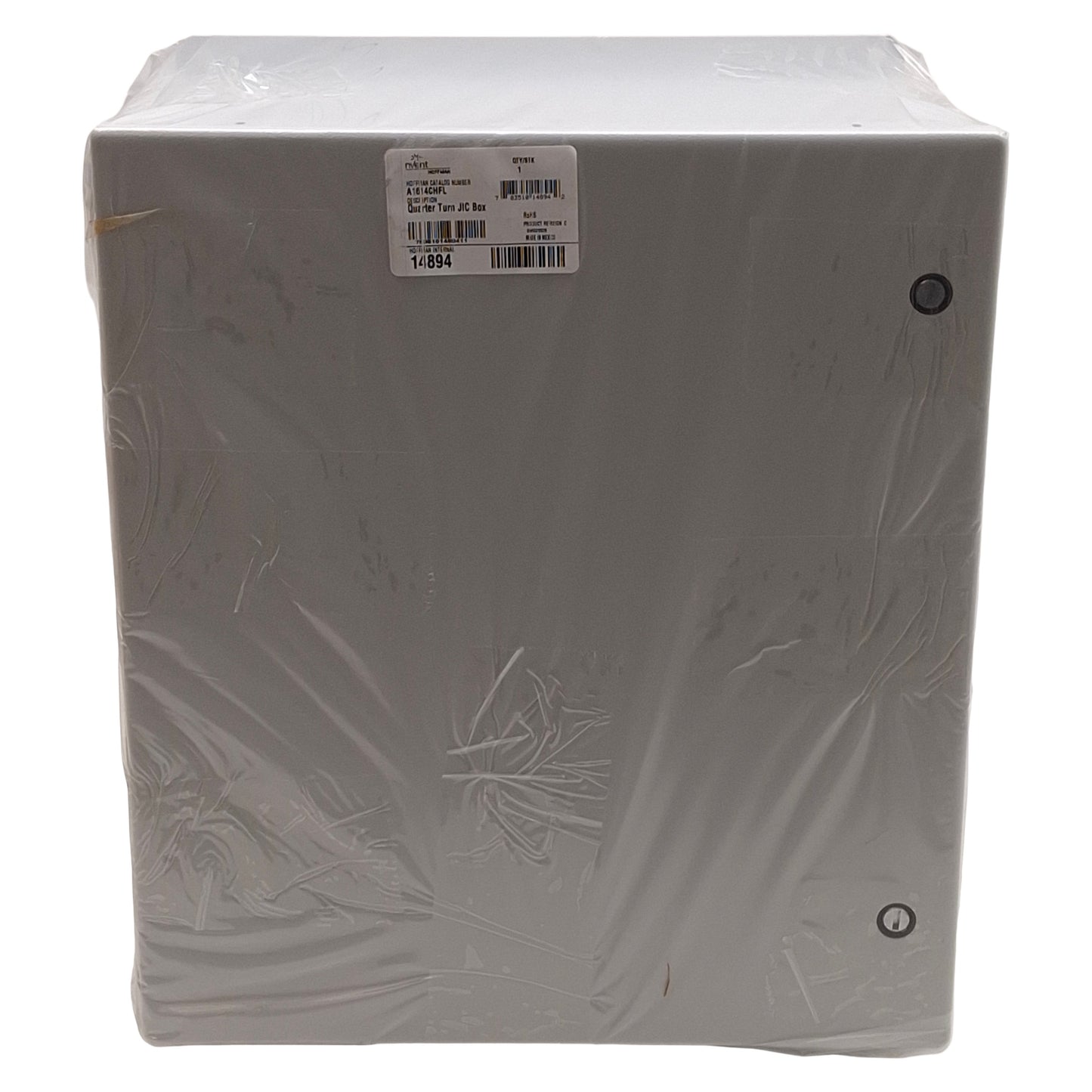 New nVent Hoffmann A1614CHFL Steel Electrical Enclosure, Gray, 16in x 14in x 6in