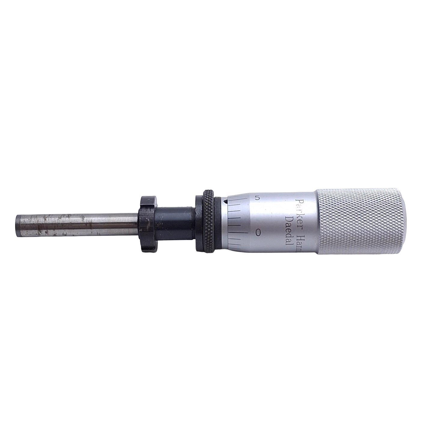 Used Parker Daedal 9524E Micrometer Head For Linear Actuators, 1in Travel, Flat Tip