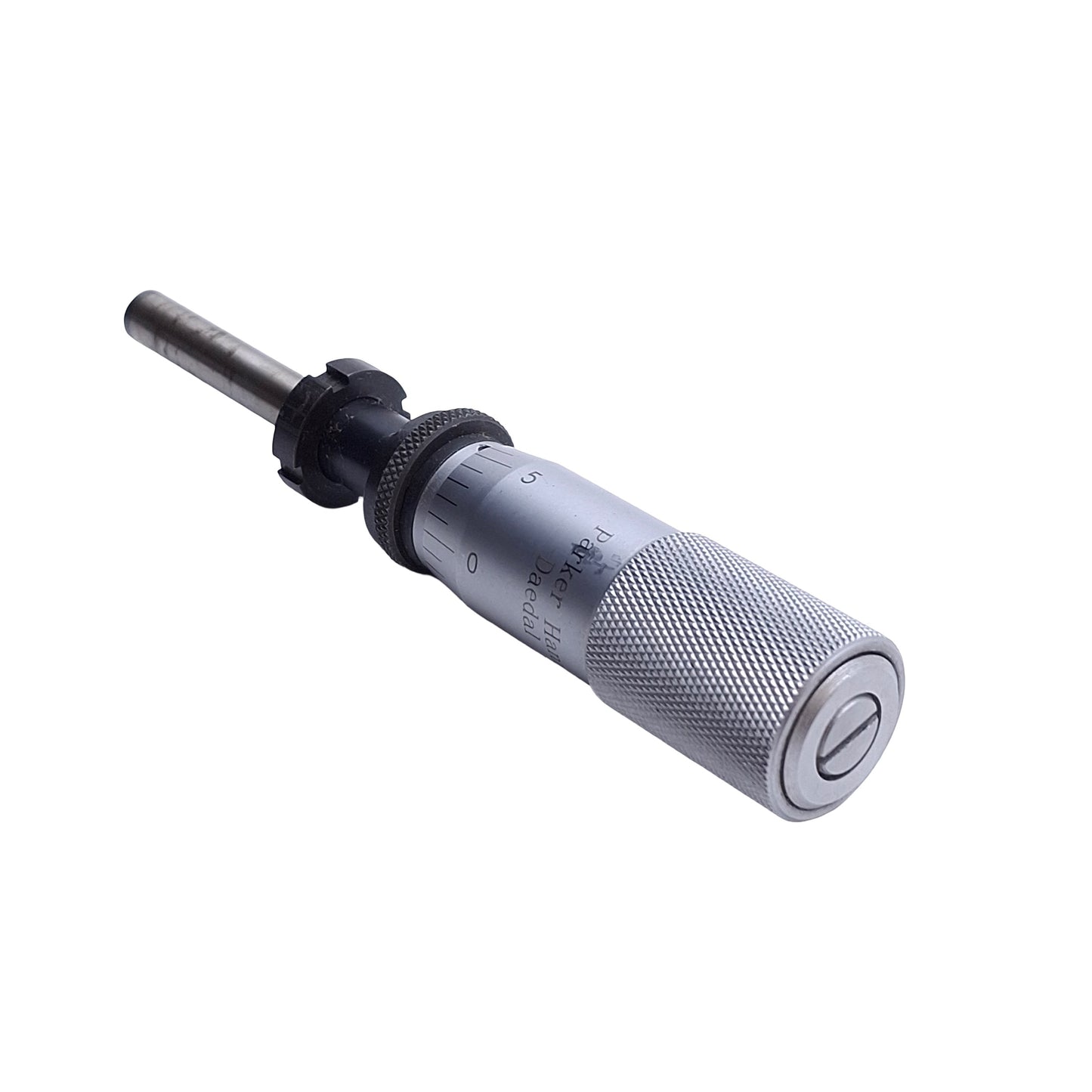 Used Parker Daedal 9524E Micrometer Head For Linear Actuators, 1in Travel, Flat Tip
