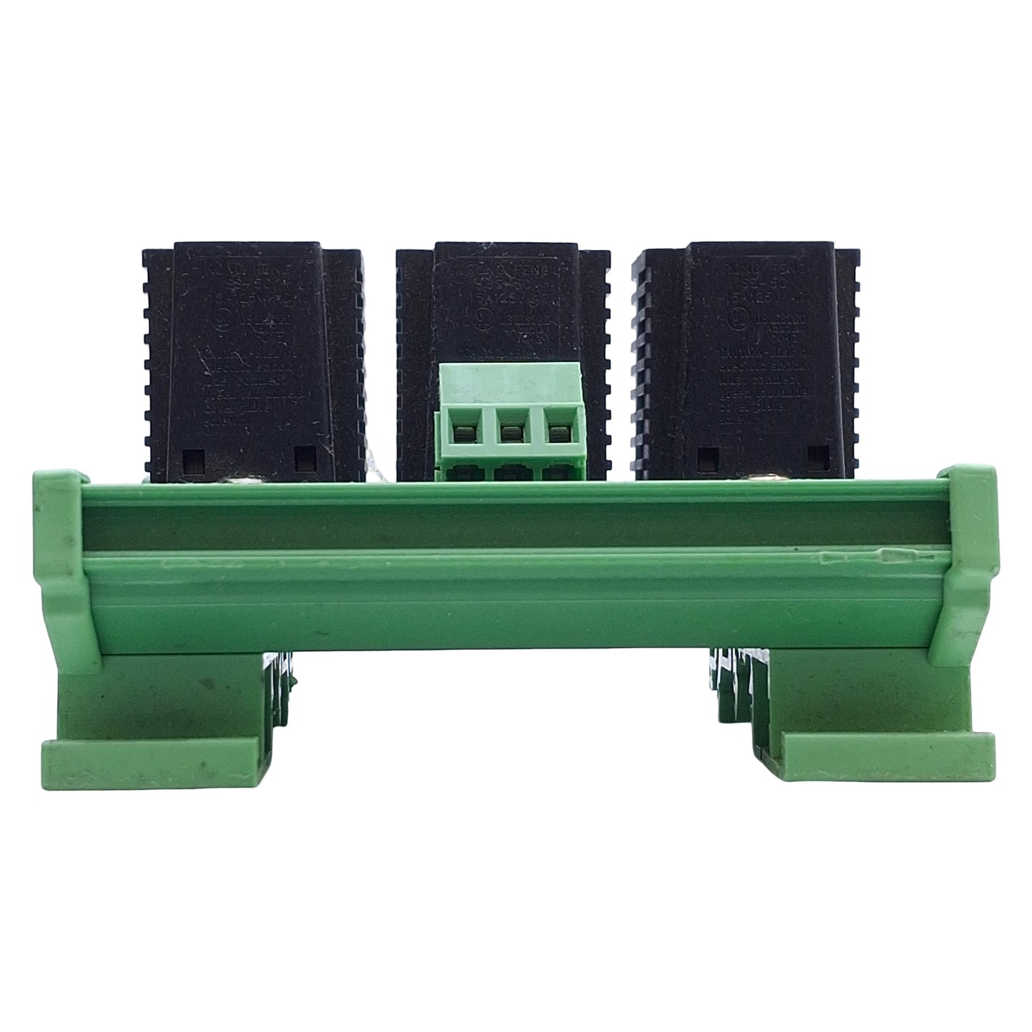 Used Automation Direct FA-REC3 Three Receptacle Convenience Outlet DIN Rail, 125VAC