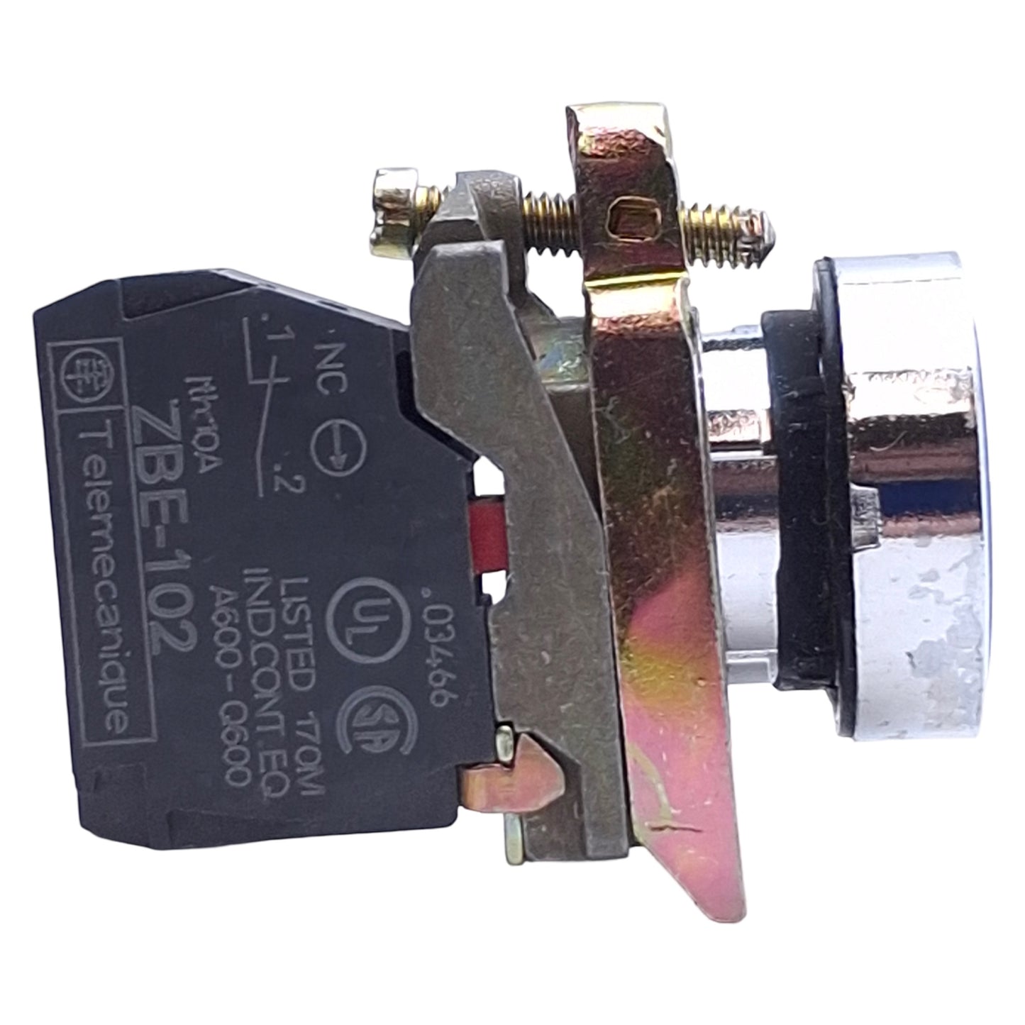 Used Schneider Electric XB4BA42 Momentary Blue Push Button ø22mm, 1NC, 600V 5A