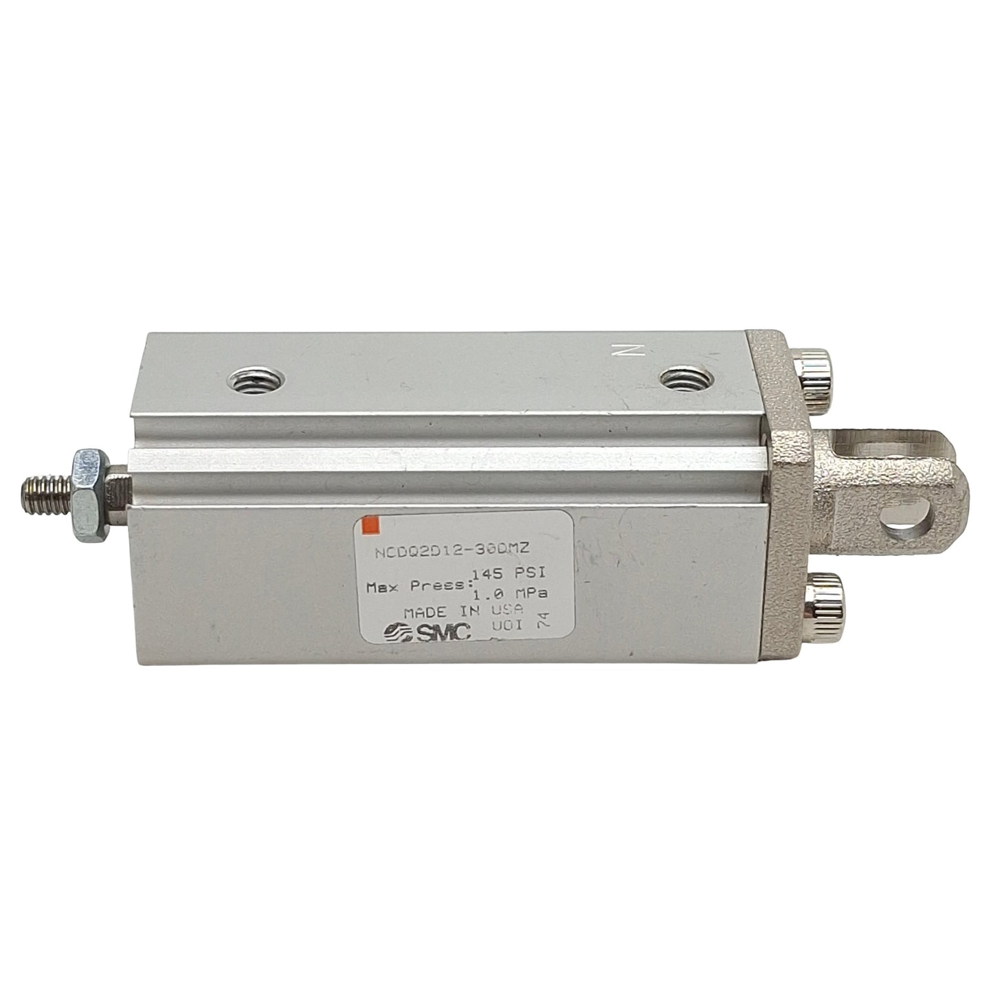 Used SMC NCDQ2D12-30MZ Compact Cylinder, ø12mm Bore, 30mm Stroke, M5 x 0.8, 145psi