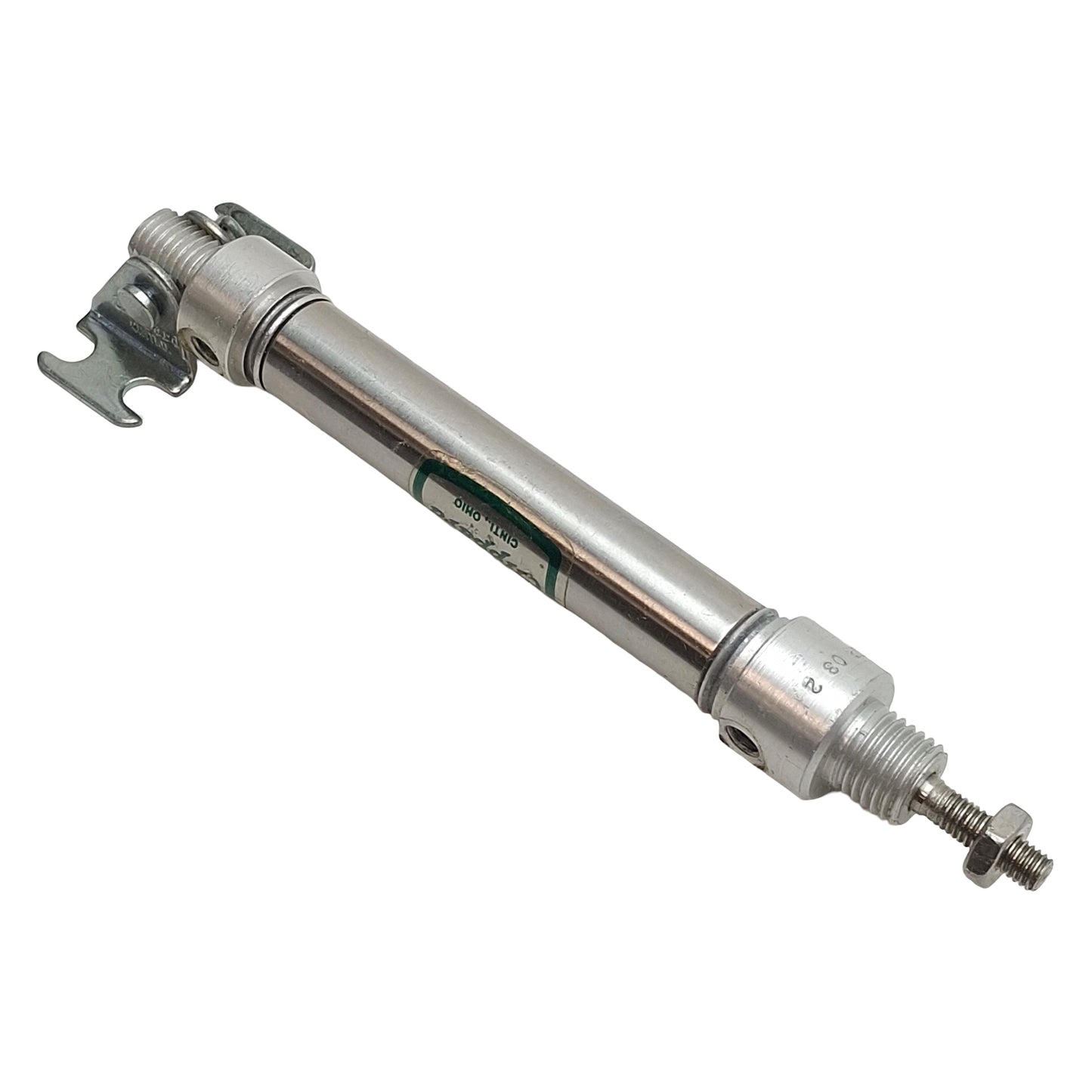 Used Clippard UDR-03-2 Pneumatic Cylinder, ø3/16in Bore, 2in Stroke, #10-32, 250psi