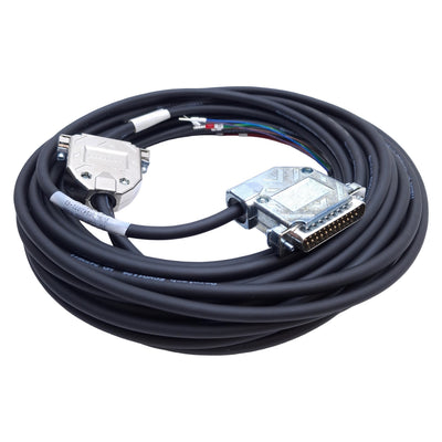 Used Aerotech CE161071-61 Configured Motor Cable, 25-Pin Male/Female, 20ft Length