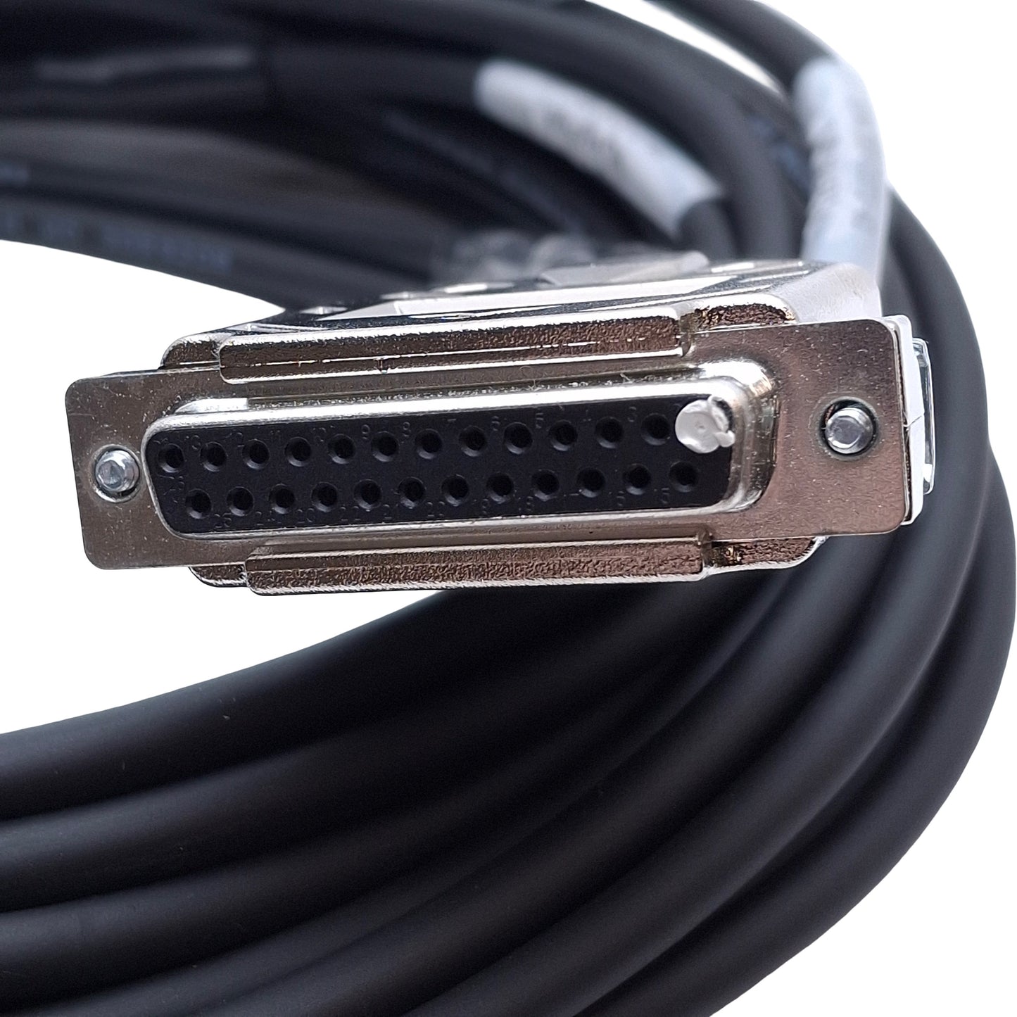 Used Aerotech CE161071-61 Configured Motor Cable, 25-Pin Male/Female, 20ft Length