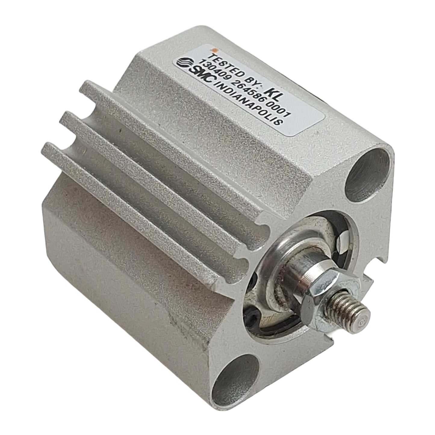 Used SMC NCDQ2B20-10CMZ Compact Cylinder, ø20mm Bore, 10mm Stroke, M5, 145psi