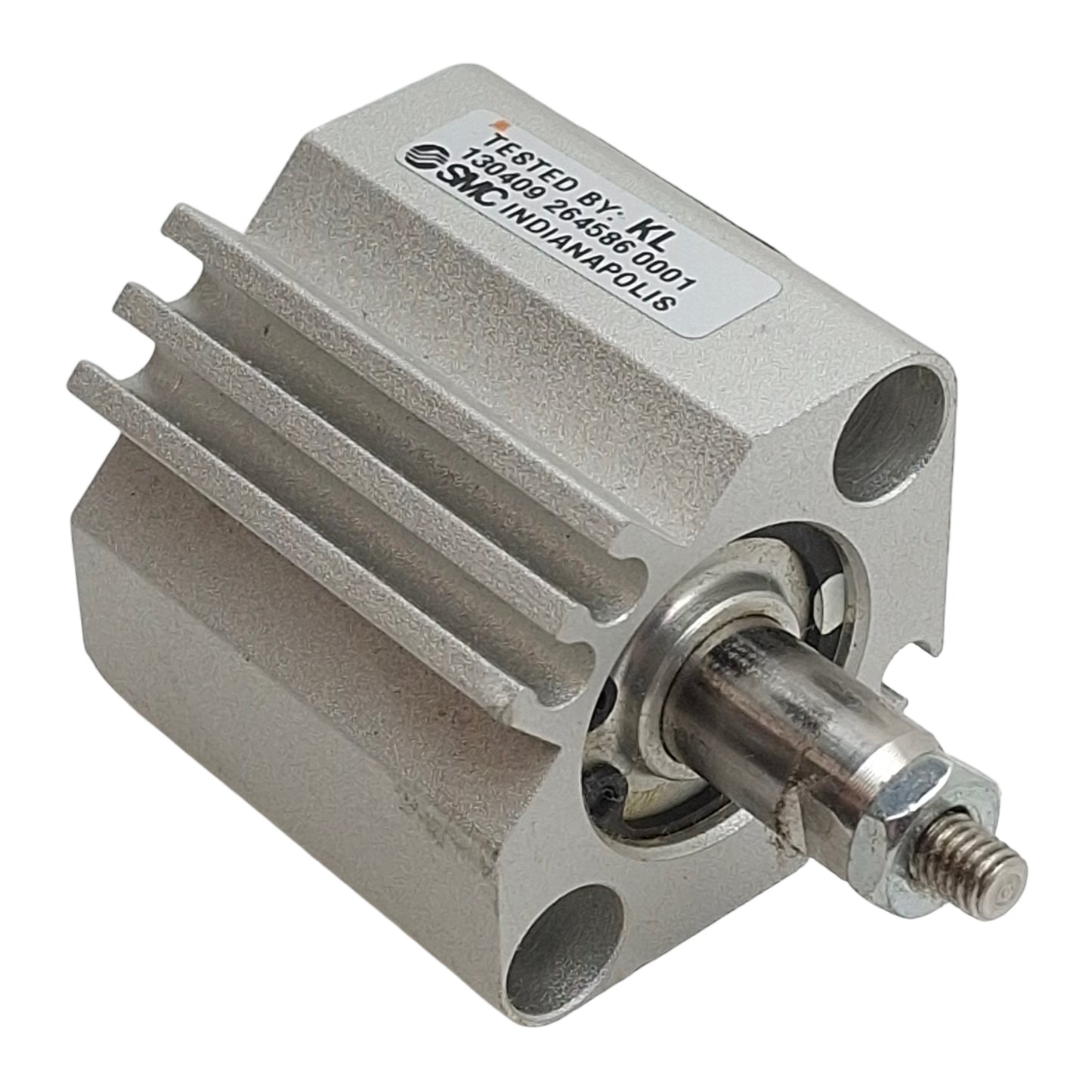 Used SMC NCDQ2B20-10CMZ Compact Cylinder, ø20mm Bore, 10mm Stroke, M5, 145psi