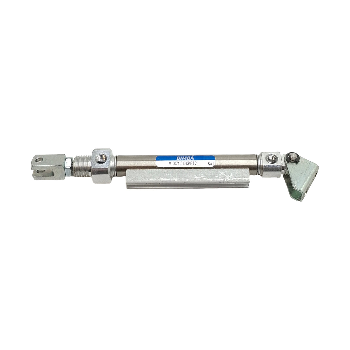 Used Bimba M-0071.5DXPET2 Pneumatic Cylinder, ø5/16in Bore, 1-1/2in Stroke, UNF0.190