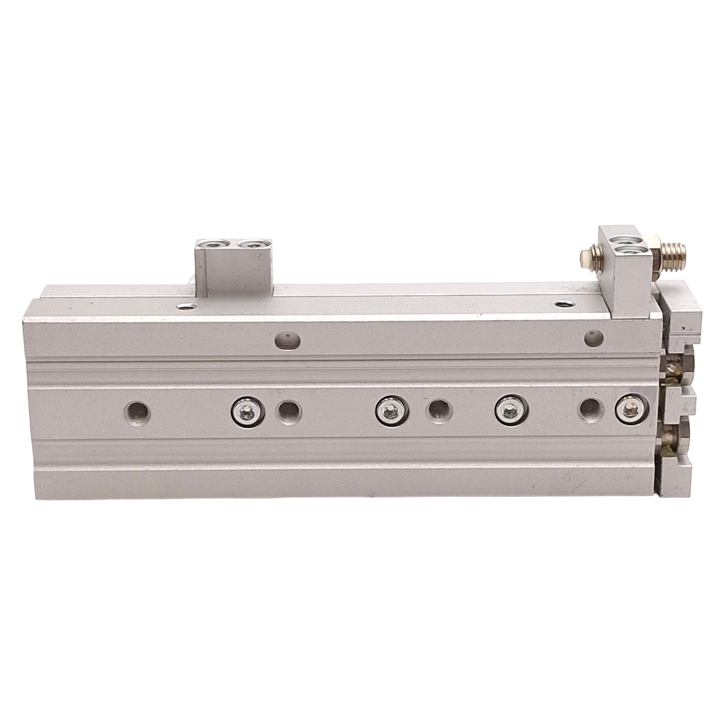 Used SMC MXS6-50AS Pneumatic Slide Table, ø6mm Bore, 50mm Stroke, 0.15-0.7MPa, M3x0.5