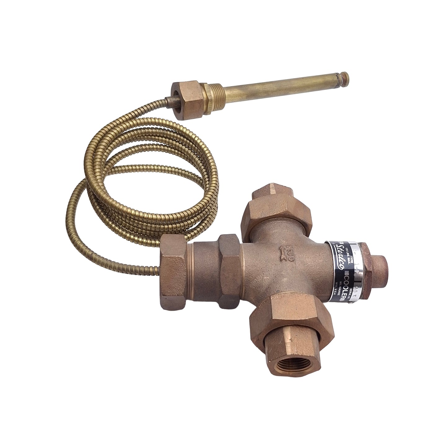 Used Sterlco R-151-F Temperature Control Valve FOR COOLING, 85°F to 125°F, 3/4in NPT
