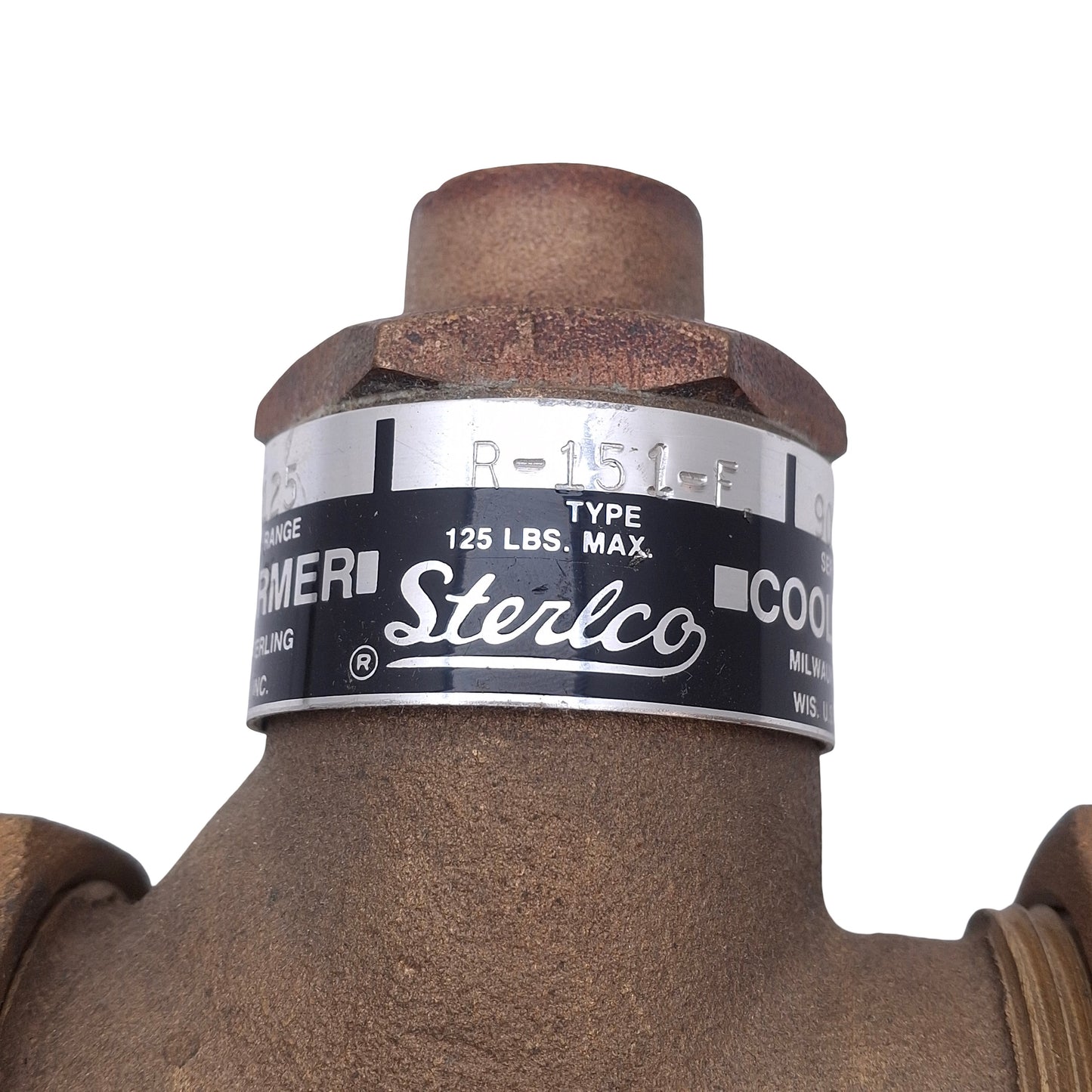 Used Sterlco R-151-F Temperature Control Valve FOR COOLING, 85°F to 125°F, 3/4in NPT