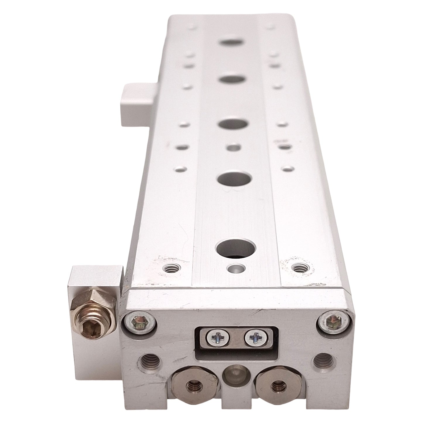 Used SMC MXS8-75AS Pneumatic Slide Table, ø8mm Bore, 75mm Stroke, 0.15-0.7MPa, M5x0.8