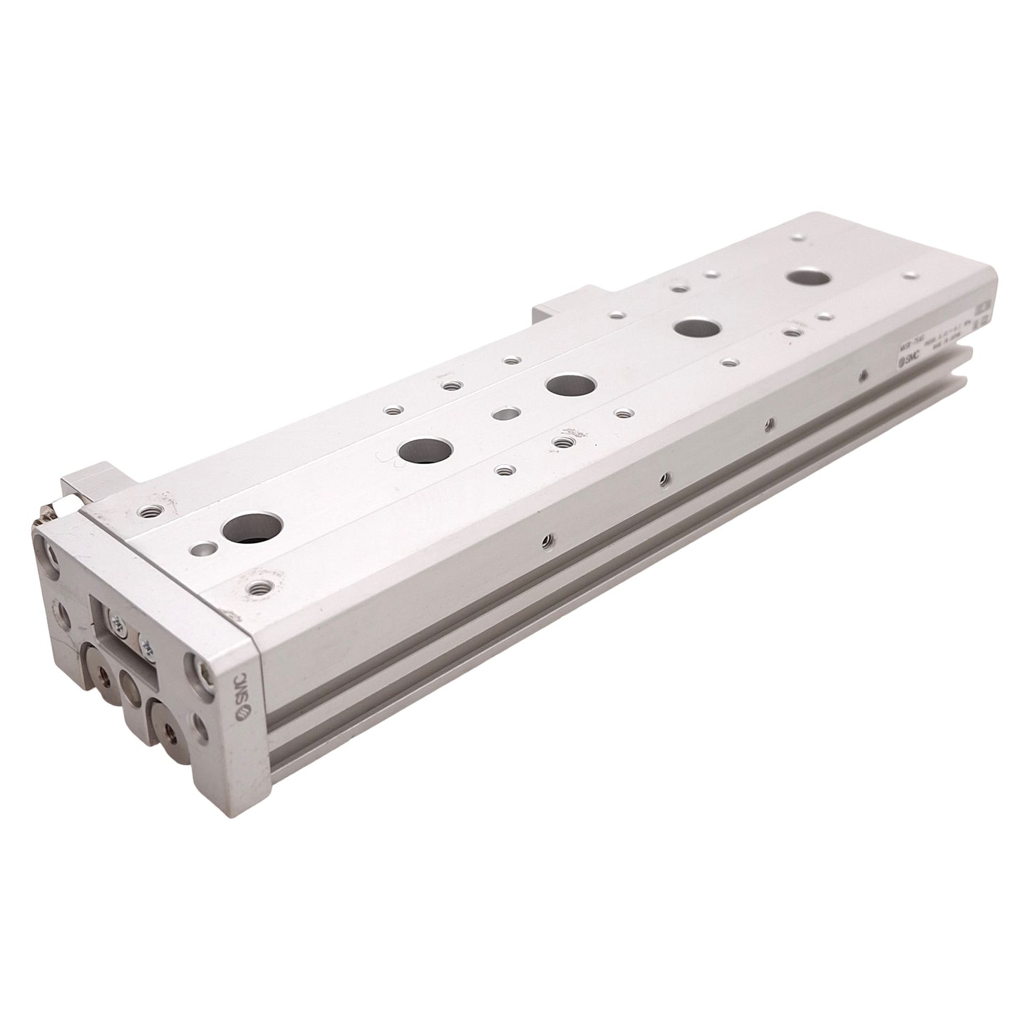 Used SMC MXS8-75AS Pneumatic Slide Table, ø8mm Bore, 75mm Stroke, 0.15-0.7MPa, M5x0.8