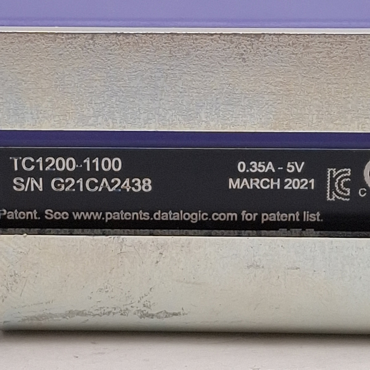 Used Datalogic TC1200-1100 Compact CCD Reader, 4mil Resolution, 320 Scan/s, USB-A