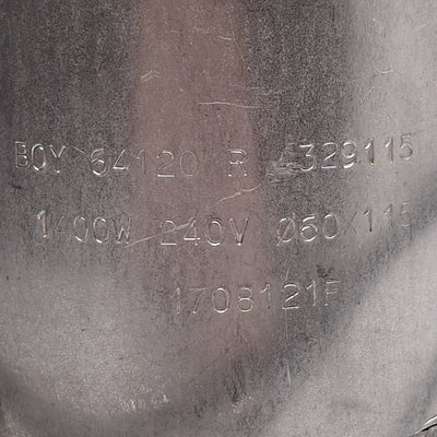Used Boy 1708121F Ceramic Heater Band, 240VAC, 1400W, ø60mm ID, 115mm Length, 3-Pin