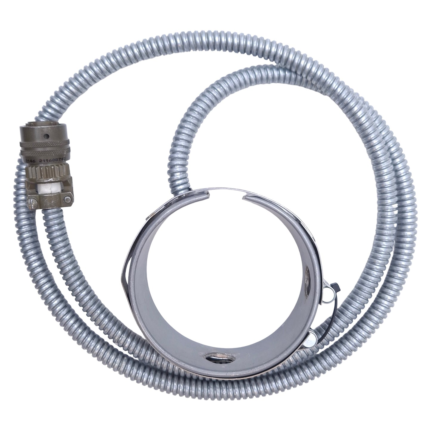 Used Graham 207153 Band Heater 240VAC, 300W, ø3.5in ID, 1.5in Length, 3-Pin Connector