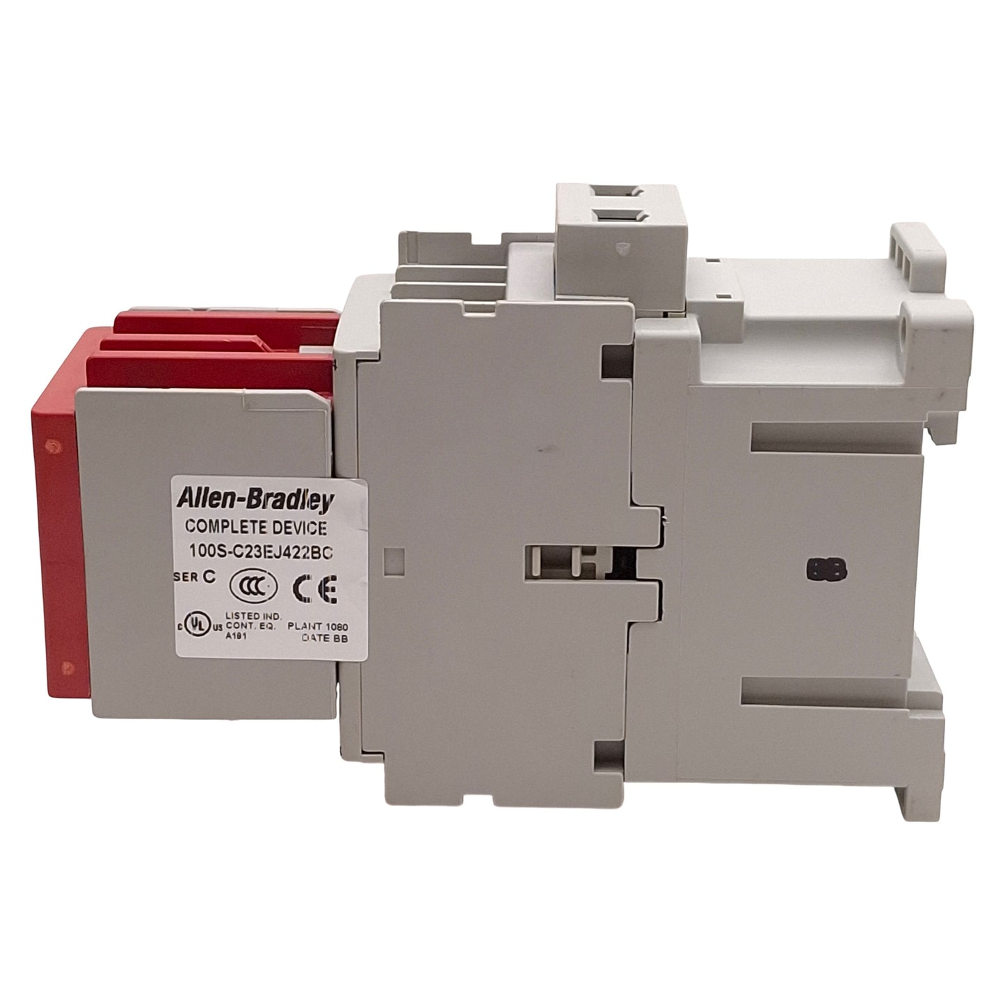 Used Allen Bradley 100S-C23EJ422BC Safety Contactor 4NO+2NO/2NC Aux, 23A, 24VAC Coil