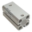 Used Lot of 2 SMC CDQSB12-25D Compact Cylinder, ø12mm Bore, 25mm Stroke, M5, 1.0MPa