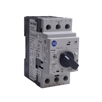 Used Allen Bradley 140M-D8E-C25 Motor Circuit Breaker, 18-25A, Up to 600VAC 3-Phase