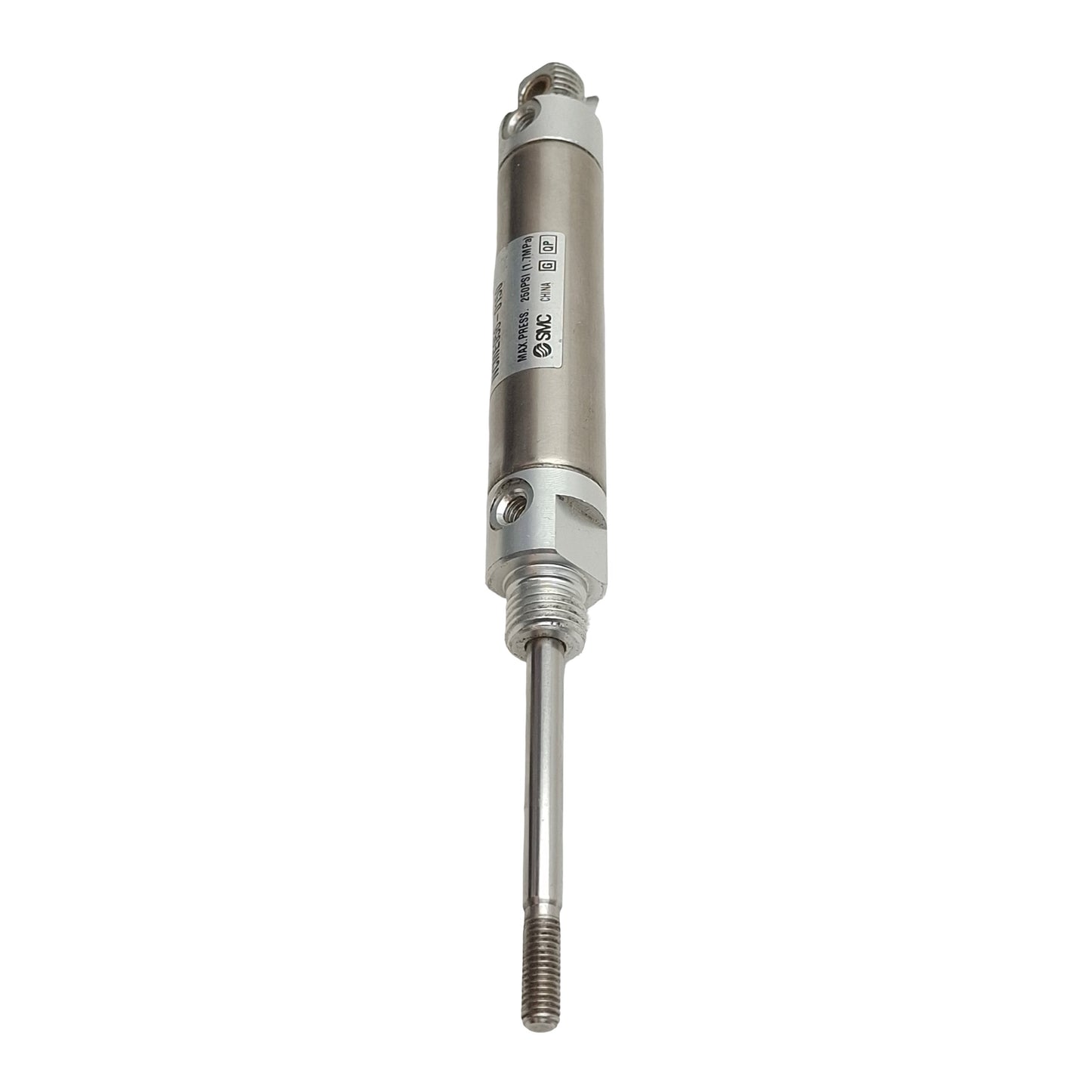 Used SMC NCME056-0150 Pneumatic Cylinder ø9/16in Bore, 1-1/2in Stroke, #10-32, 250psi