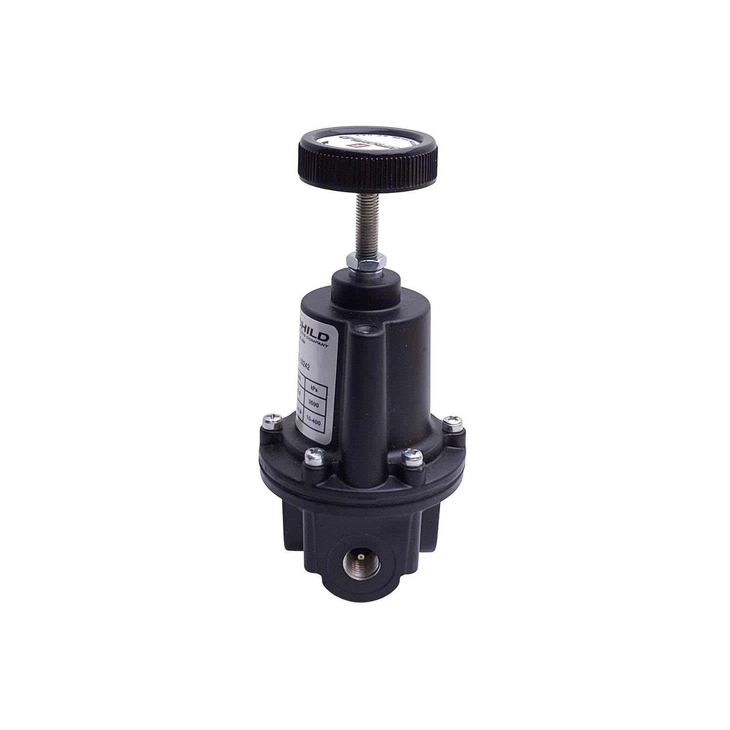 New Fairchild 10242 Pneumatic Pressure Regulator, 1/4" NPT, 1-60PSI Set, Max. 500PSI