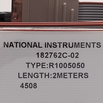 New National Instruments 182762C-02 R1005050 Ribbon Cable, 2x 50-Pin IDC, 2m