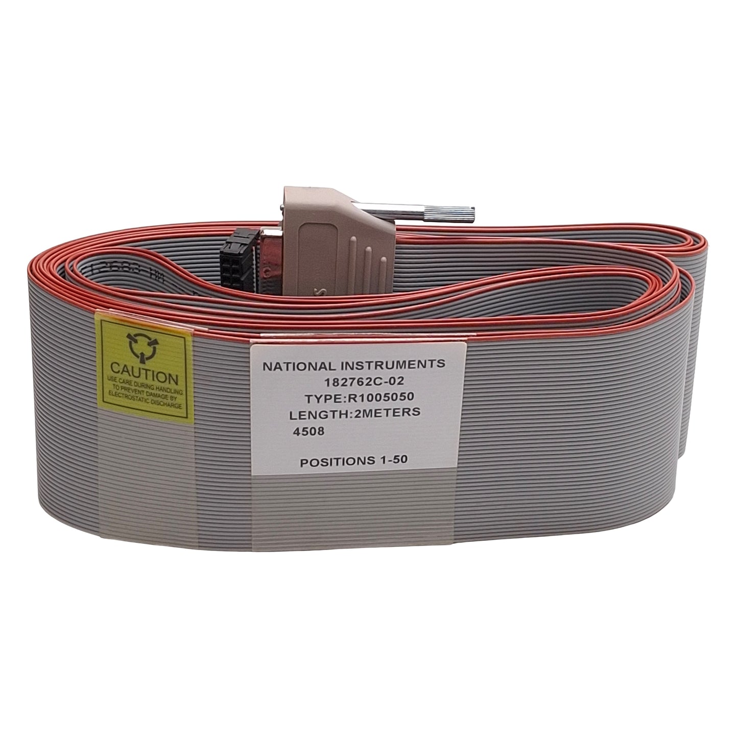 New National Instruments 182762C-02 R1005050 Ribbon Cable, 2x 50-Pin IDC, 2m
