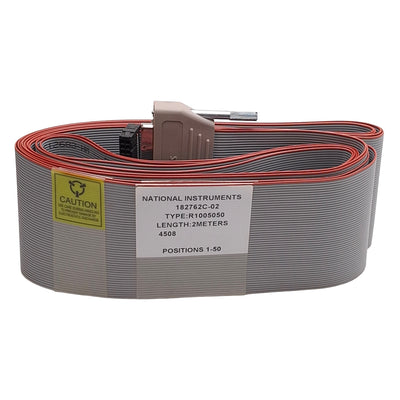 New National Instruments 182762C-02 R1005050 Ribbon Cable, 2x 50-Pin IDC, 2m