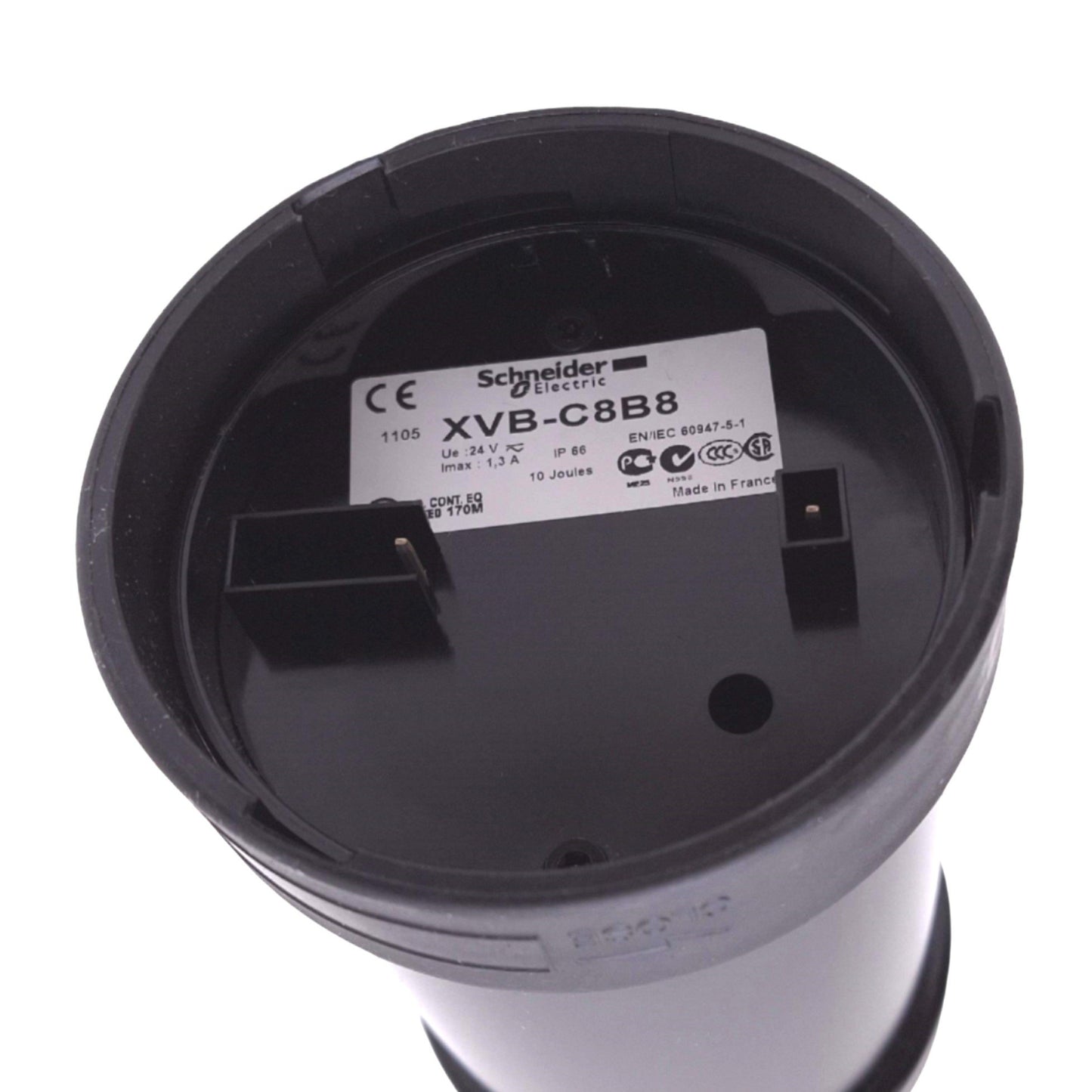 New Schneider Electric XVB-C8B8 Yellow Strobe Indicator Light, 70mm, 1Hz Flash, 24V
