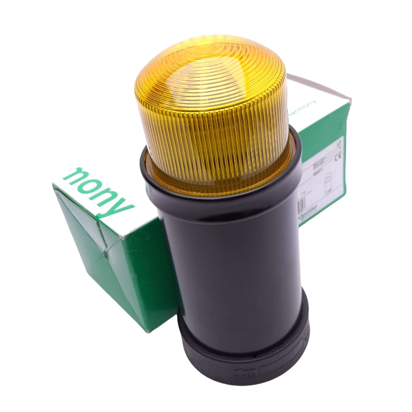 New Schneider Electric XVB-C8B8 Yellow Strobe Indicator Light, 70mm, 1Hz Flash, 24V