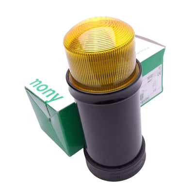 New Schneider Electric XVB-C8B8 Yellow Strobe Indicator Light, 70mm, 1Hz Flash, 24V