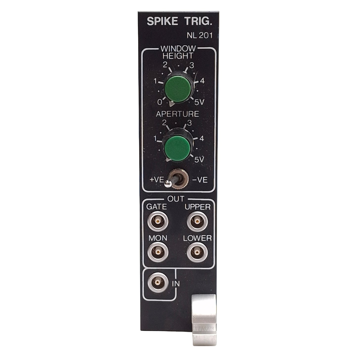 Used Digitimer NL201 NeuroLog Spike Trigger Module, 0-5VDC Window, 0.2-5VDC Aperture