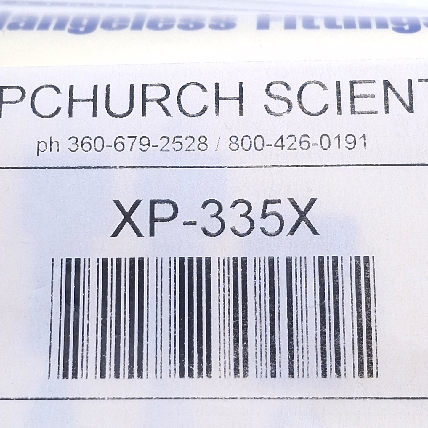 New Lot of 10 Upchurch Scientific XP-335X Flangeless Fitting ø1/16" & 1/8" Tubing
