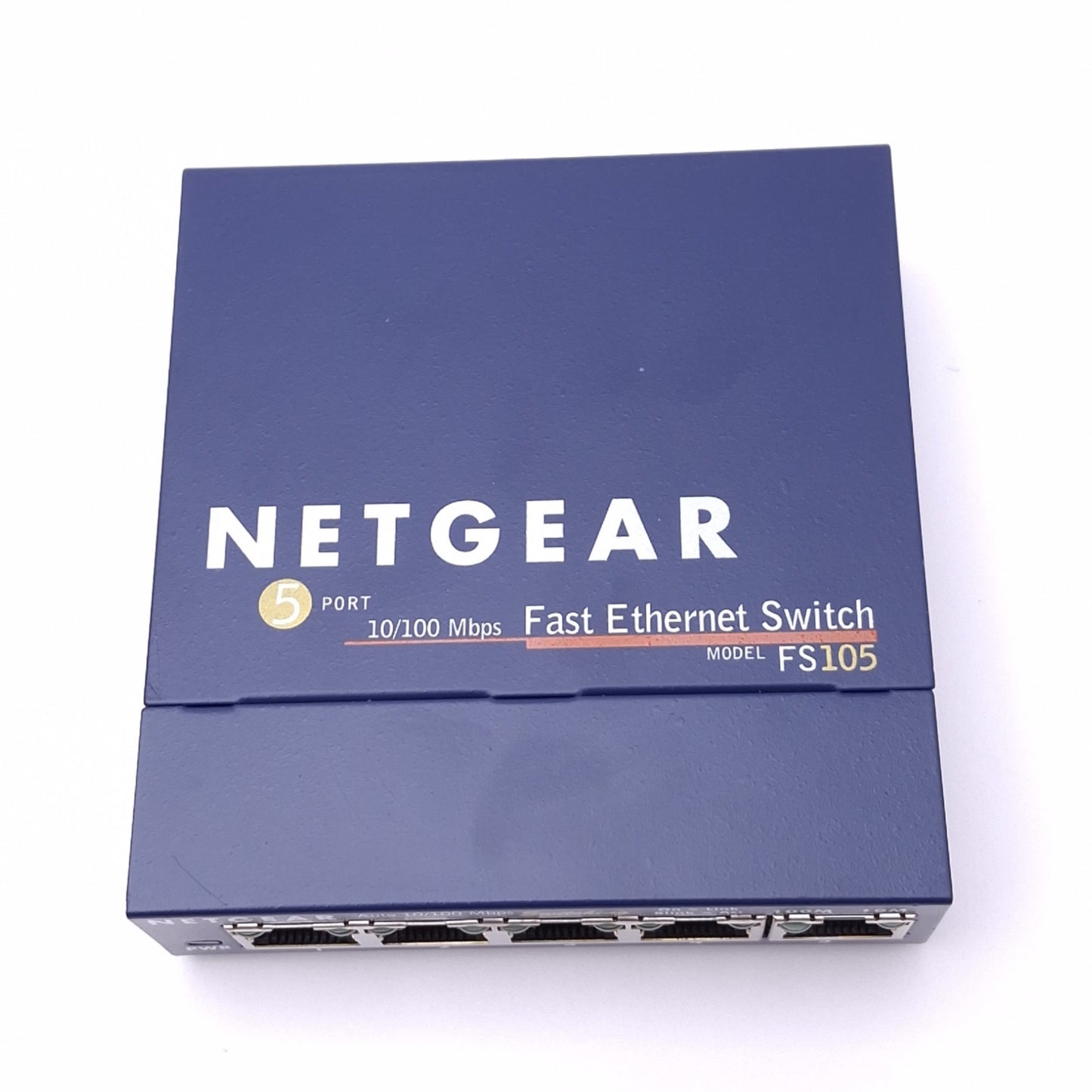 New – Open box Netgear FS105 ProSafe Fast Ethernet Switch, 5-Port, 10/100Mbps, 7.5VDC