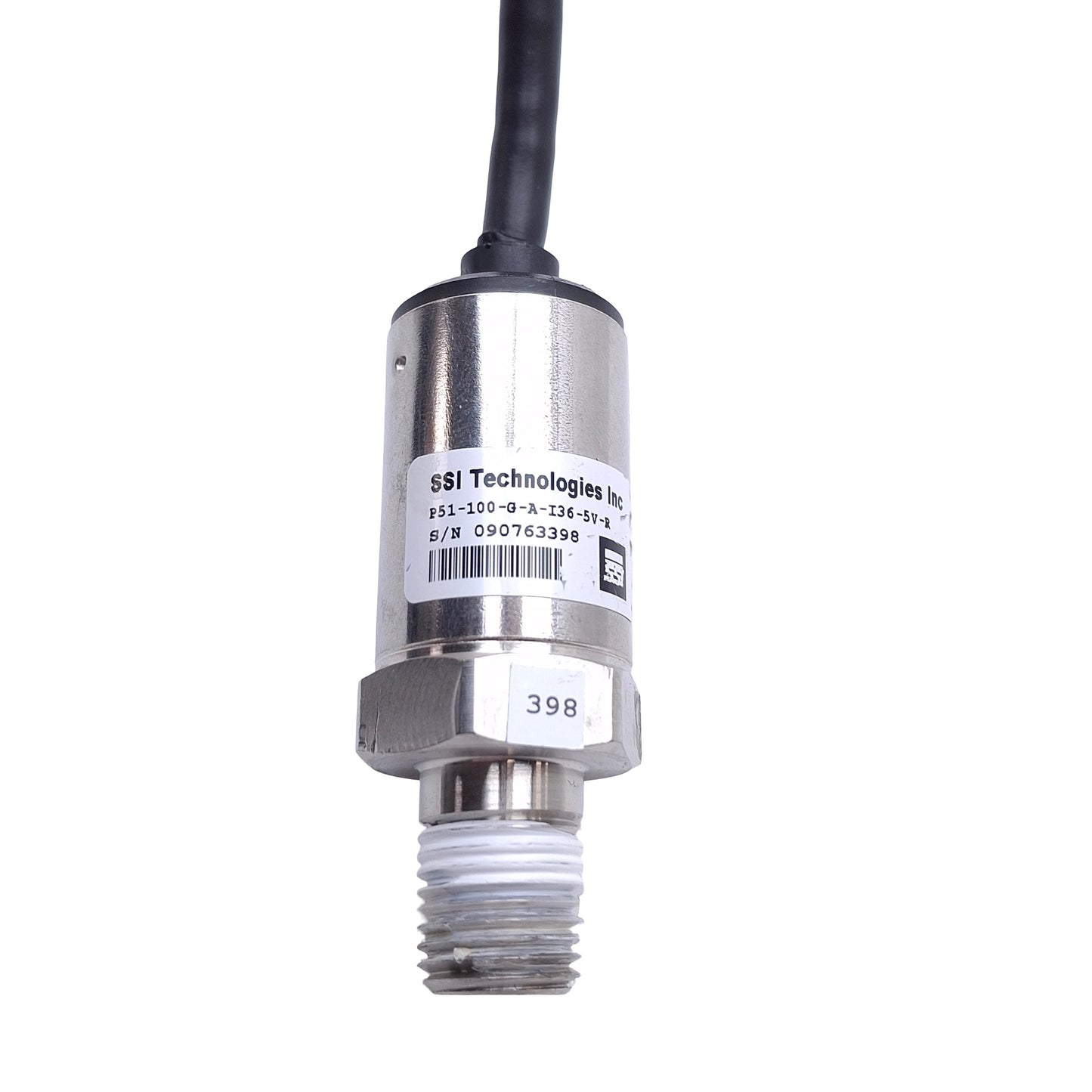 Used SSI Technologies P51-100-G-A-I36-5V-000-000 Pressure Sensor, 0-100psi, 1-5V Out