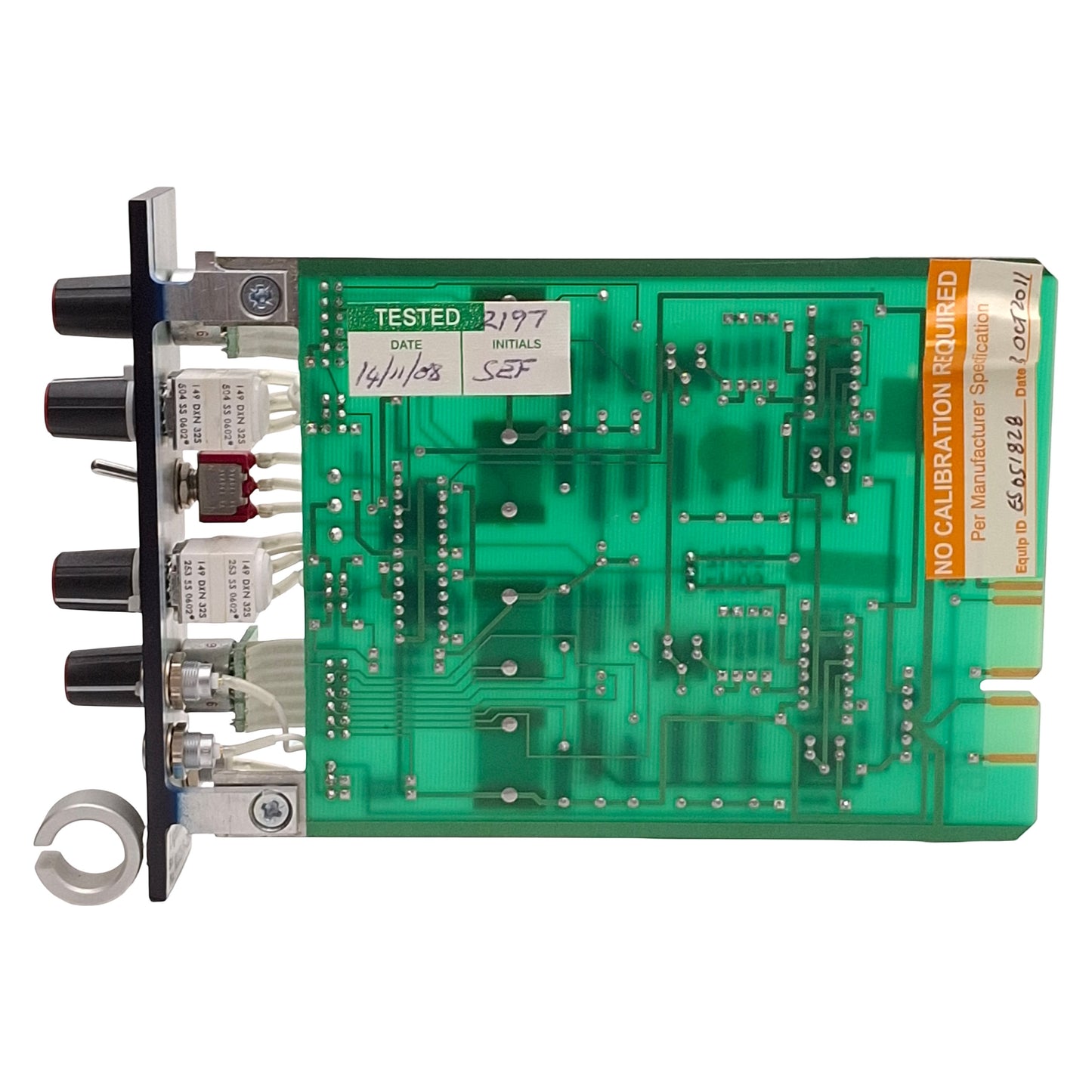 Used Digitimer NL125/6 NeuroLog Band Pass Filter Module, 50/60Hz Notch Filter, ±10VDC