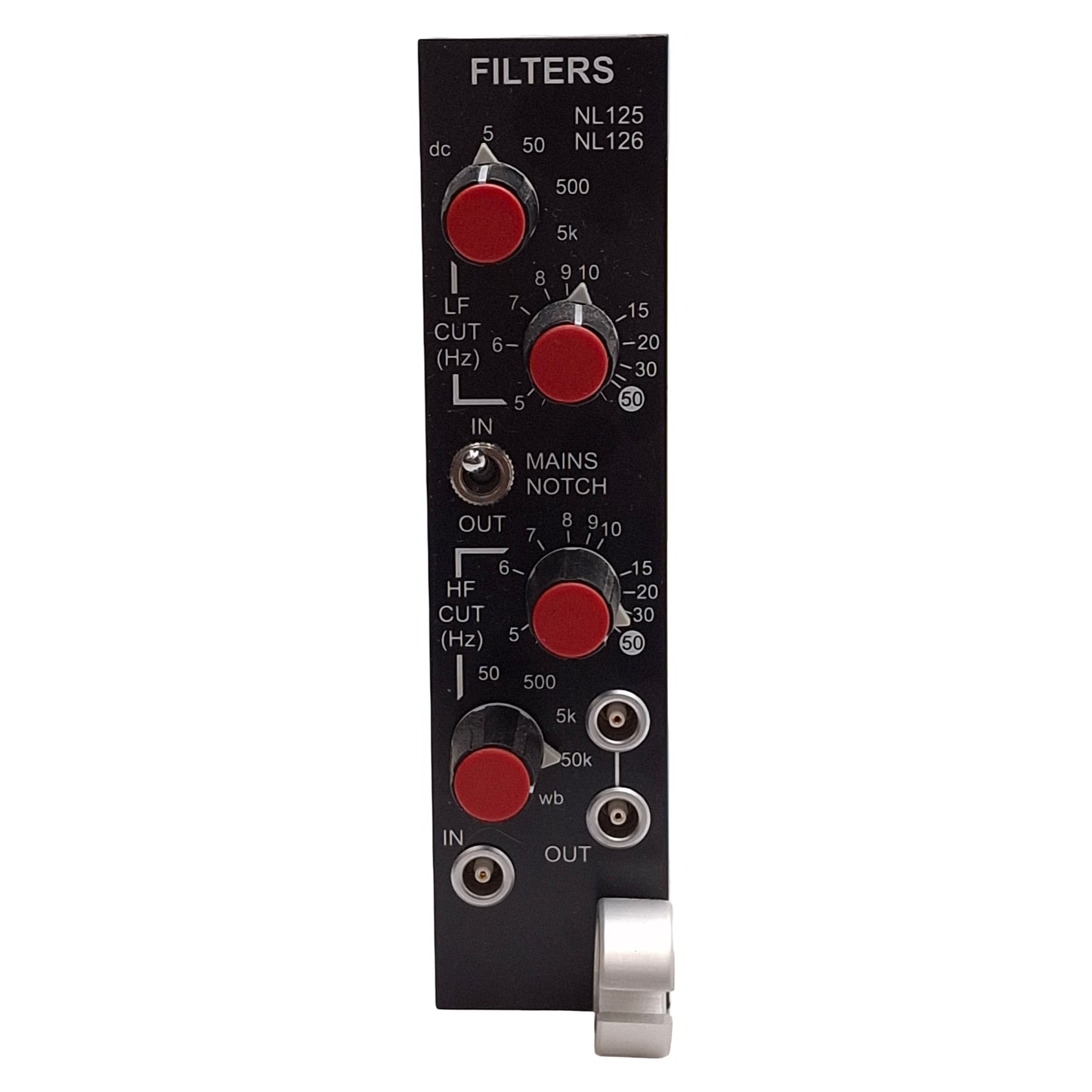 Used Digitimer NL125/6 NeuroLog Band Pass Filter Module, 50/60Hz Notch Filter, ±10VDC