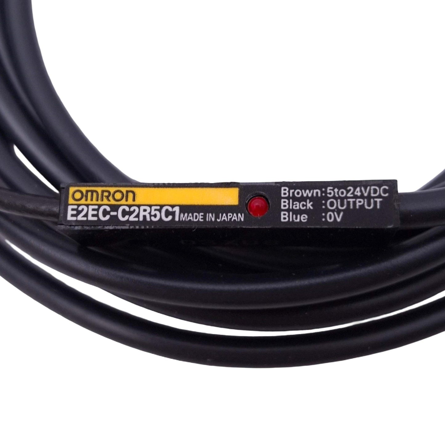 New – Open box Omron E2EC-C2R5C1 Proximity Switch, ø8mm, NPN-NO 1V 100mA Out, 24VDC, 2m