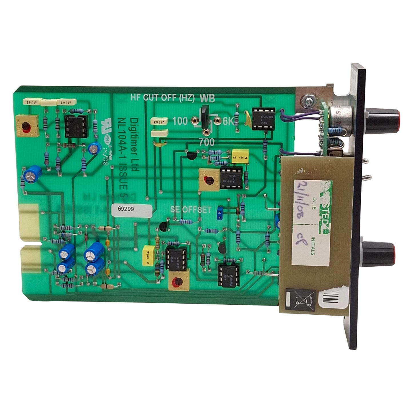 Used Digitimer NL104A NeuroLog AC Pre-Amplifier Module, 100-20k Gain *No Handle*