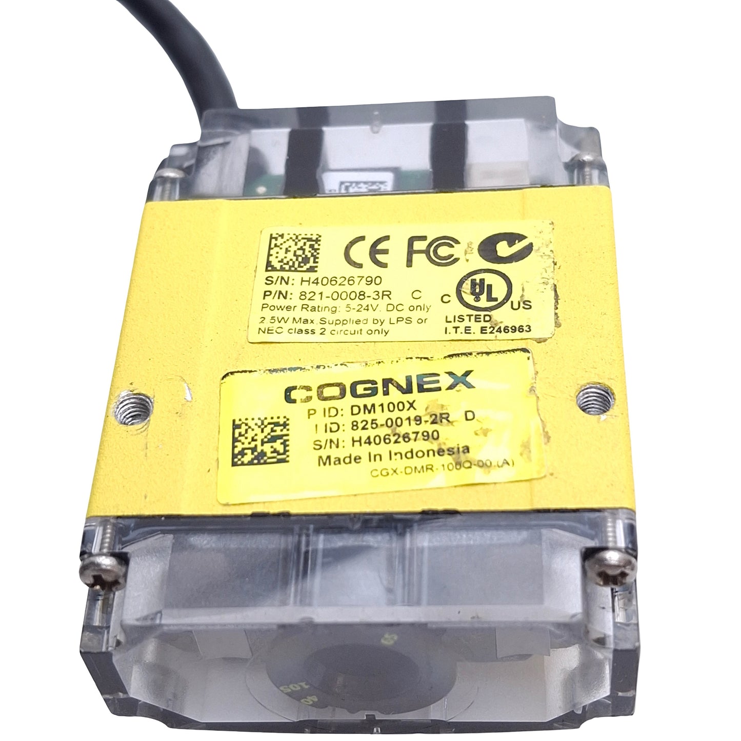 Used COGNEX DM100X DataMan Barcode Scanner, 1D 2D, DB15 Male, 24VDC Supply Voltage