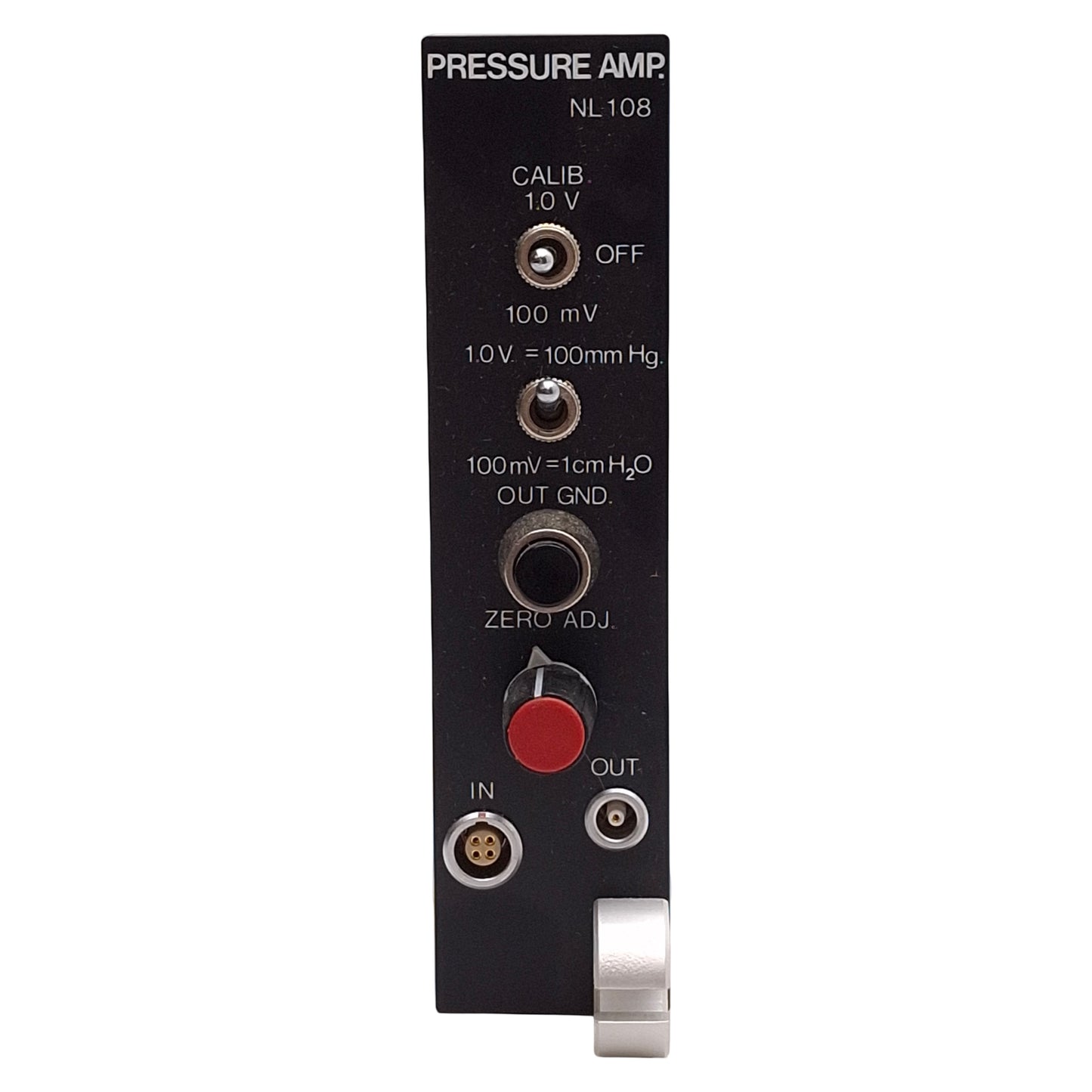 Used Digitimer NL108A NeuroLog Pressure Amplifier Module, 1V/100mmHg or 100mV/cmH2O