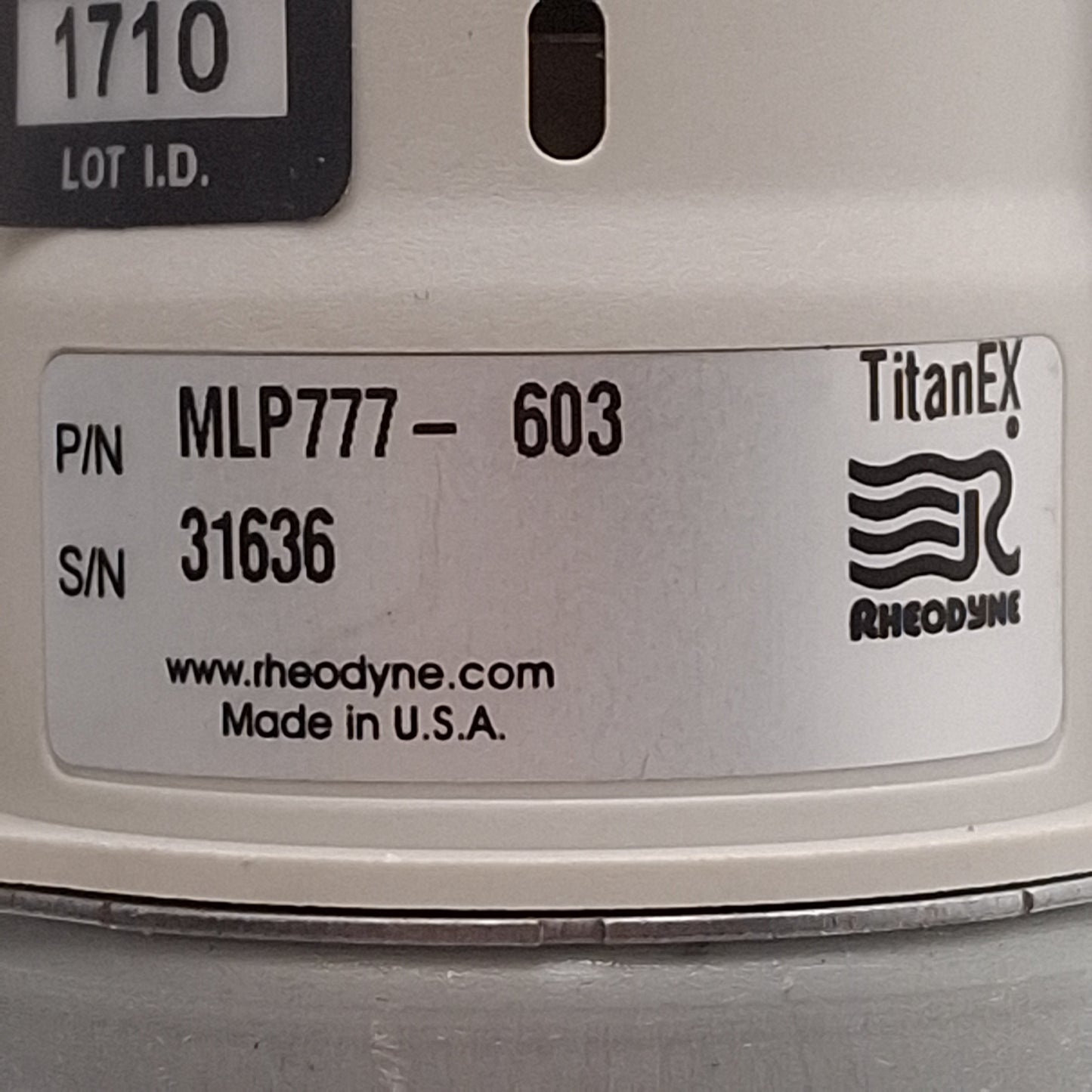 Used Rheodyne MLP777-603 TitanEX Low Pressure Fluidic Valve 2-Position 6-Port ø1/16in