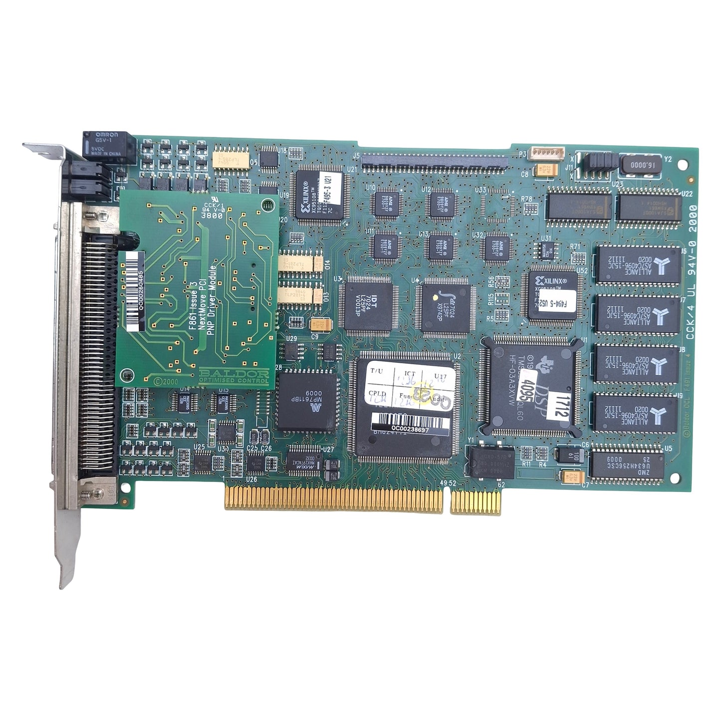 Used Baldor PCI001-504 Motion Controller Module 20In 12Out,100-Pin D-Type Connector