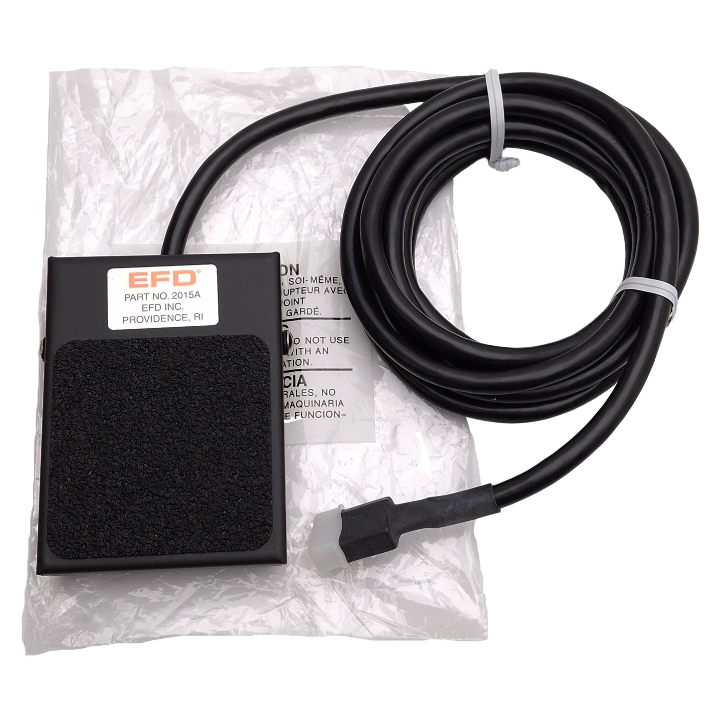 New Nordson EFD 2015A Foot Pedal Assembly For Fluid Dispensing System, 24VDC, 7ft