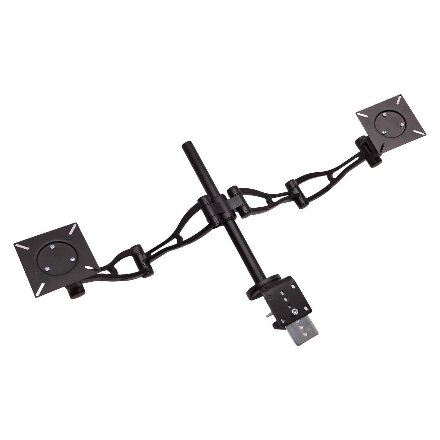 Used Fellowes 8041701 Depth Adjustable Dual Monitor Arm VESA Mount, 24lbs Per Arm