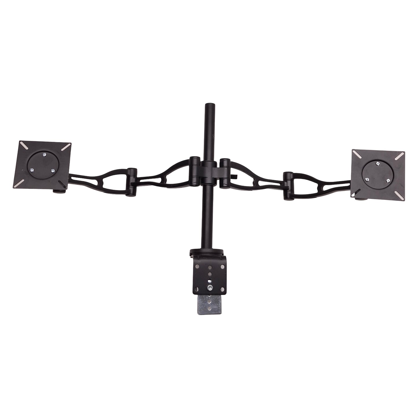 Used Fellowes 8041701 Depth Adjustable Dual Monitor Arm VESA Mount, 24lbs Per Arm