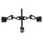 Used Fellowes 8041701 Depth Adjustable Dual Monitor Arm VESA Mount, 24lbs Per Arm