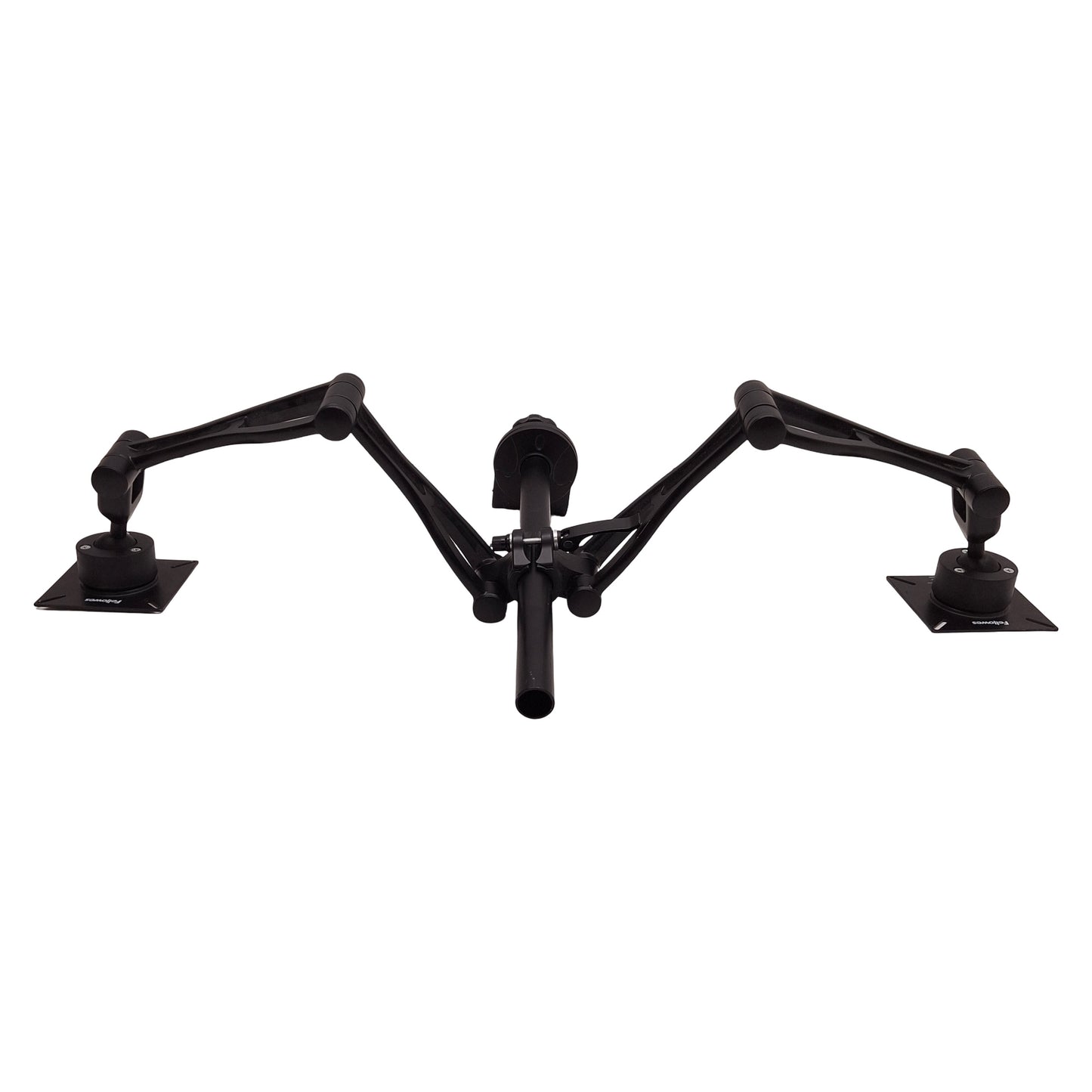 Used Fellowes 8041701 Depth Adjustable Dual Monitor Arm VESA Mount, 24lbs Per Arm