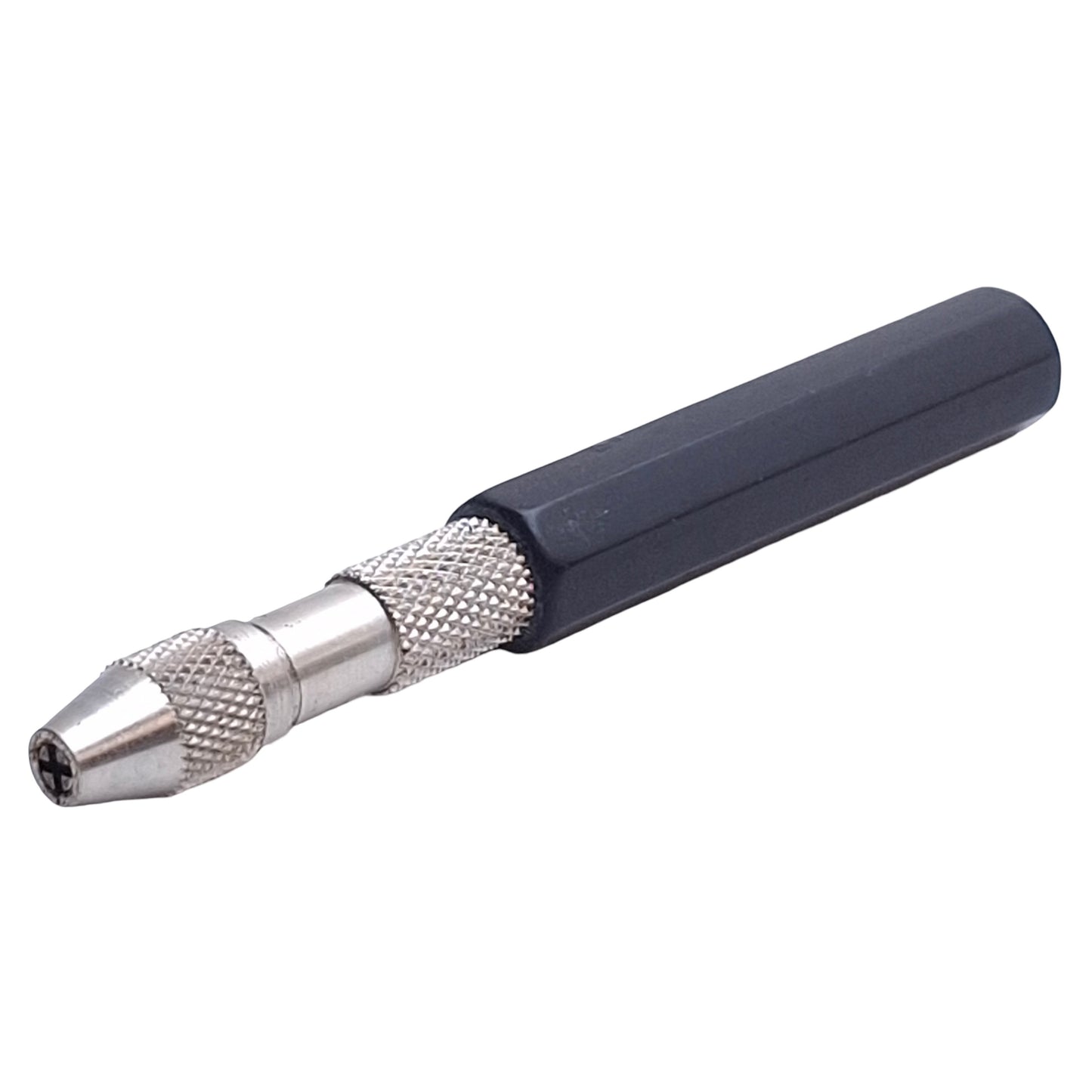 Used Starrett No.166A Pin Vise With Insulated Octagon Handle 0 to 1mm Capacity 0.04in
